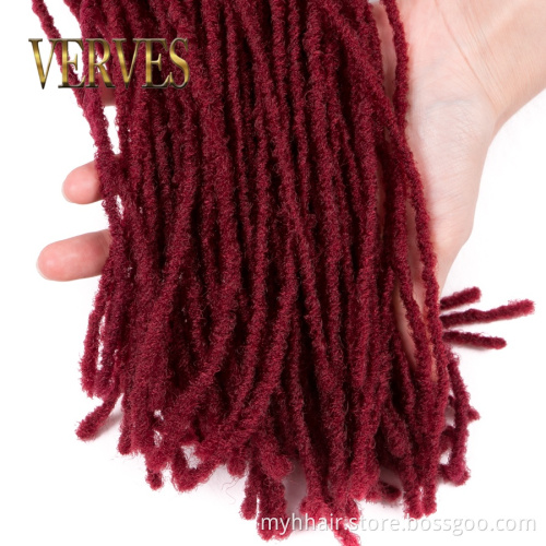 10 Pcs Small Dreadlocks Hair Extension 18 inch 54 roots/piece Crochet Braids Synthetic Braiding Hair for Women Straightbraid